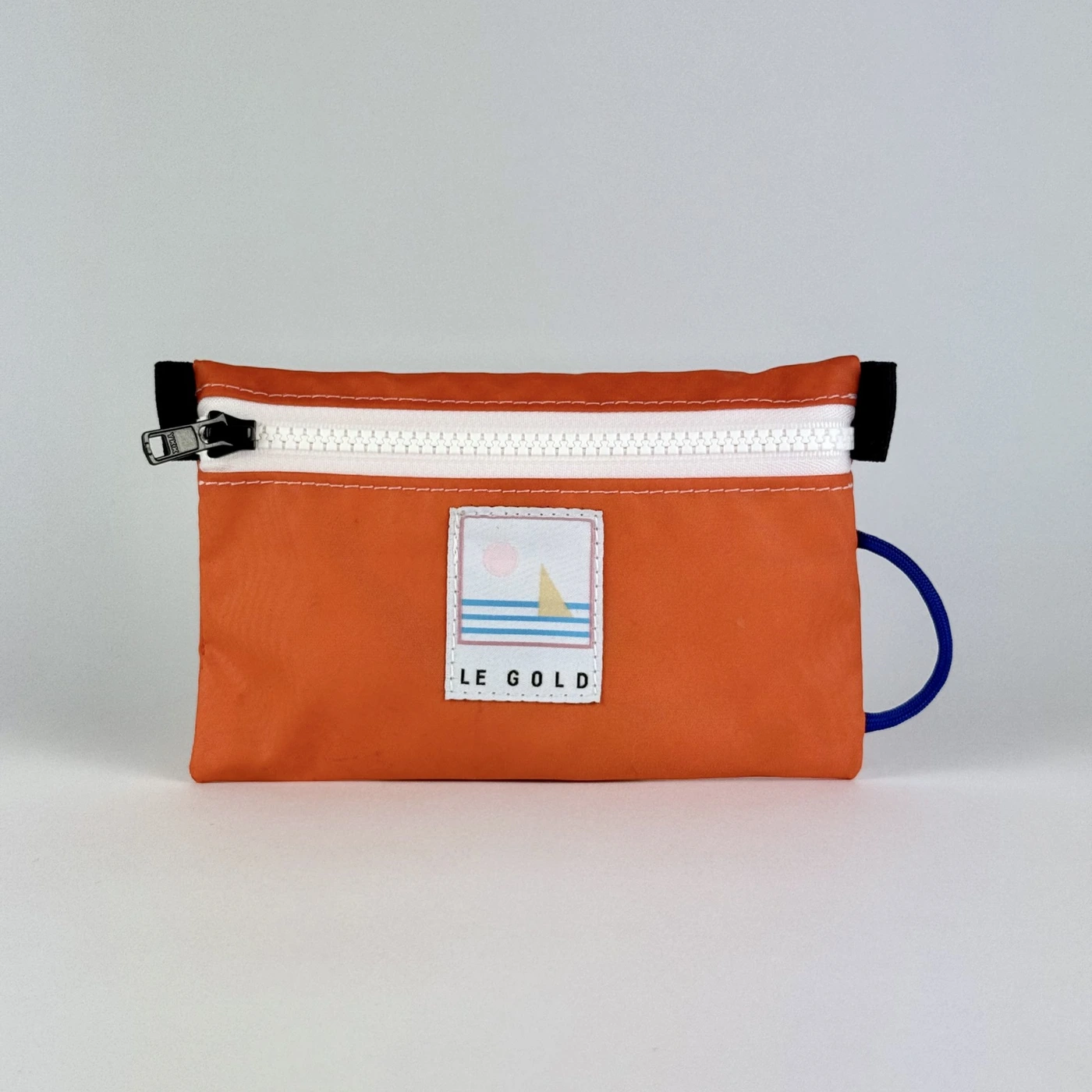 POCKET POUCH  MAGLIA ARANCIA BLUE